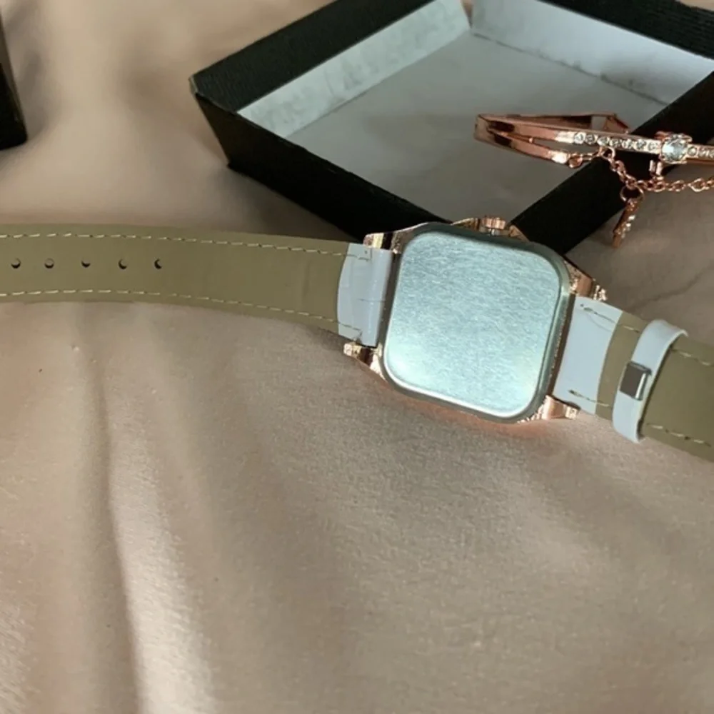 NWOT, Matching Rose Gold Watch and Bracelet.